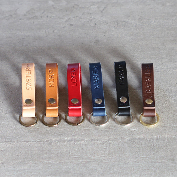 Enkel og personlig nøglering med navn